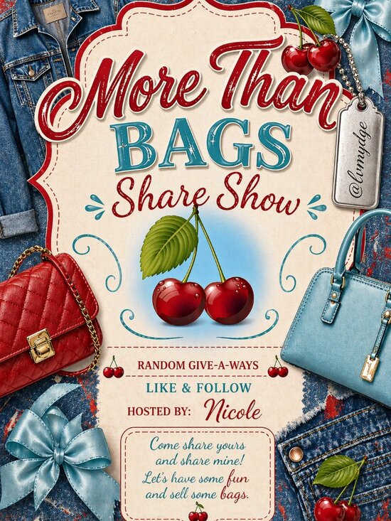 @lvmydge Handbags - Live Show Flyer